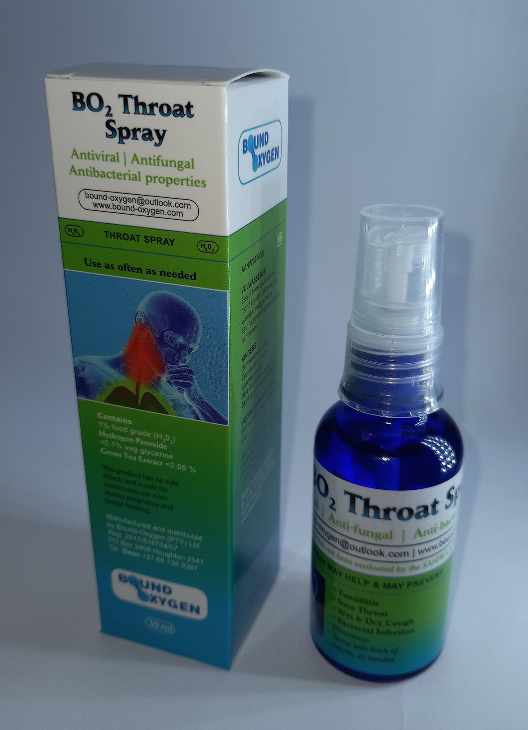Bound-Oxygen - BO2 Throat Spray (30ml)